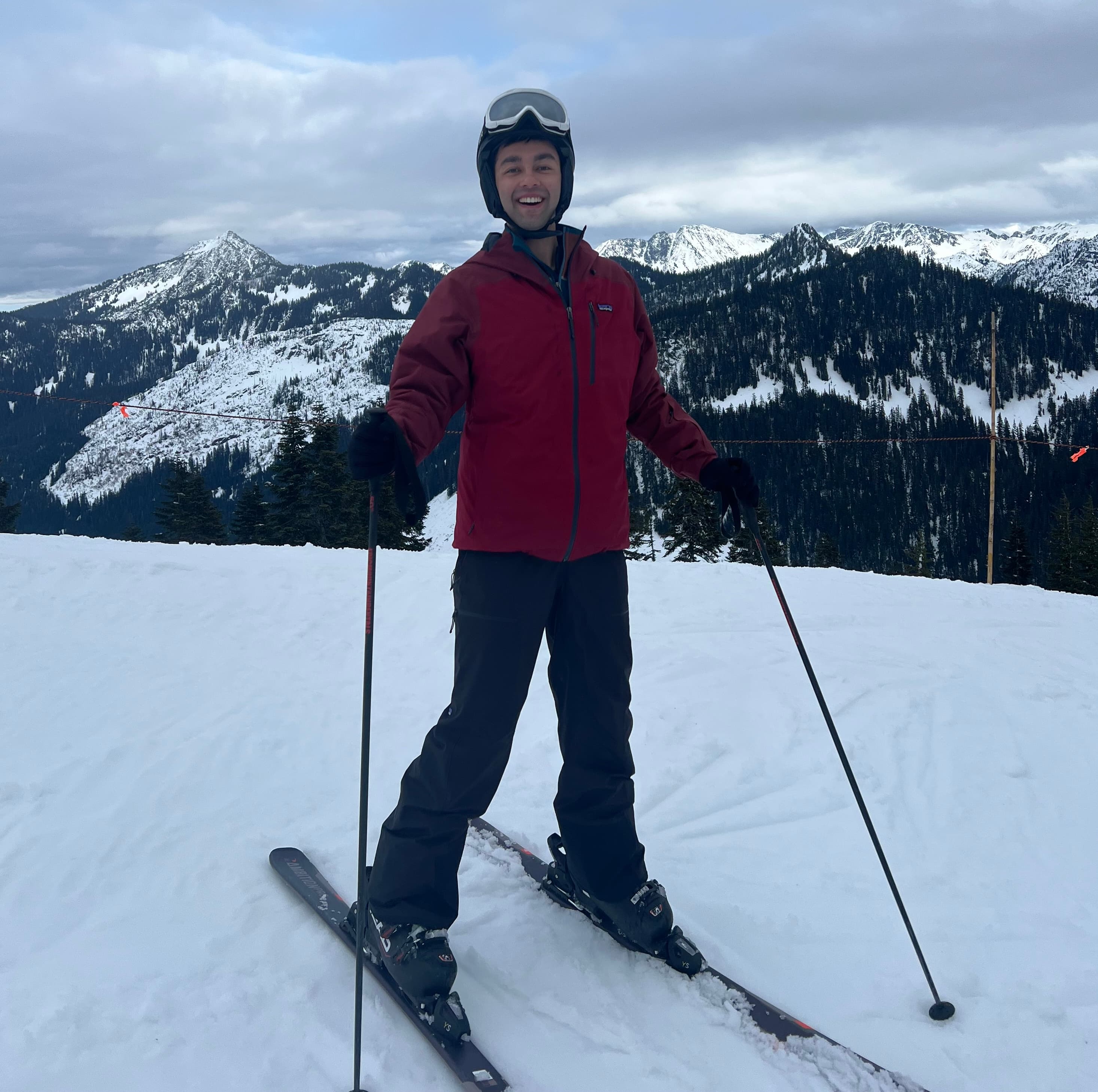 Hayden on Skis