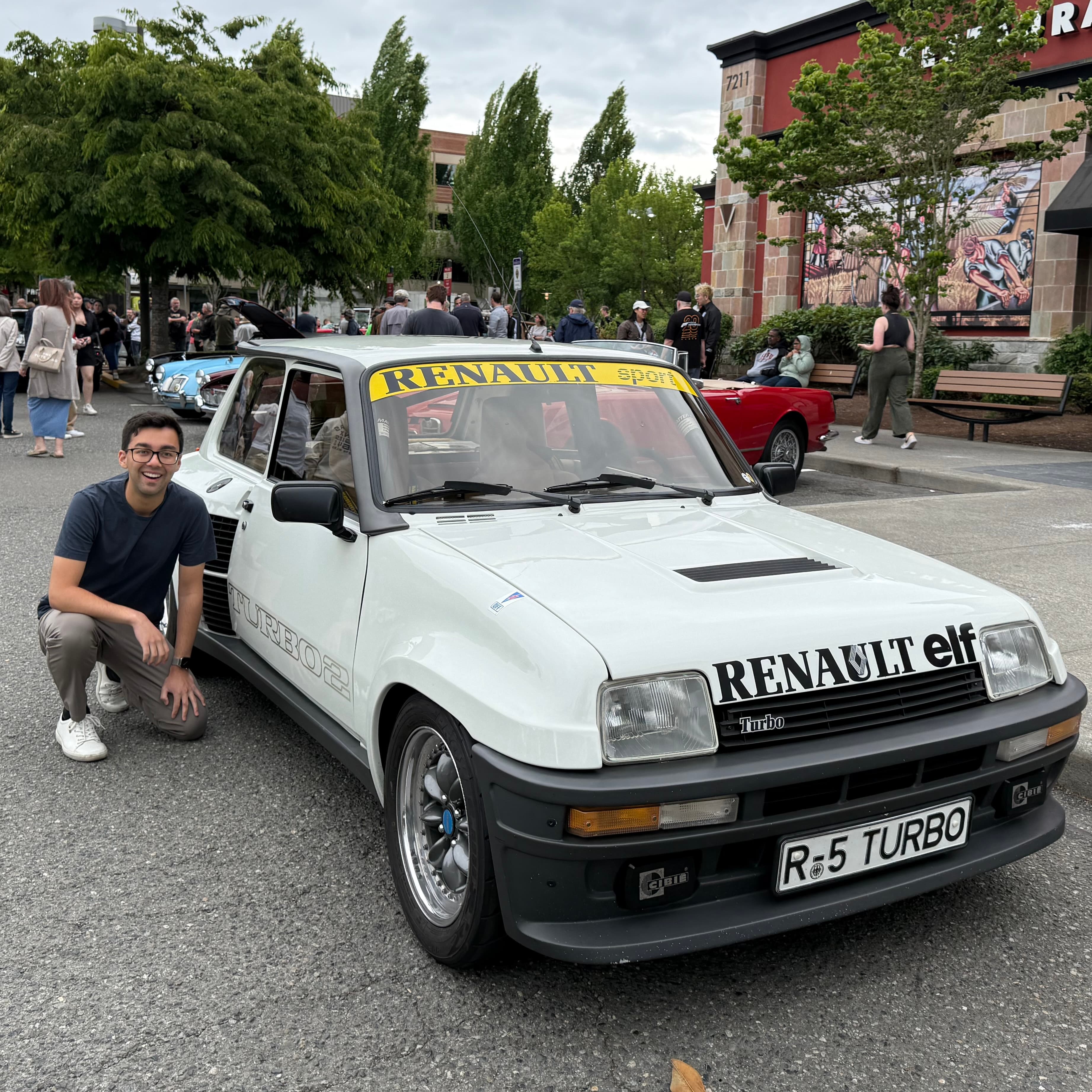 Hayden with a Renault 5 Turbo